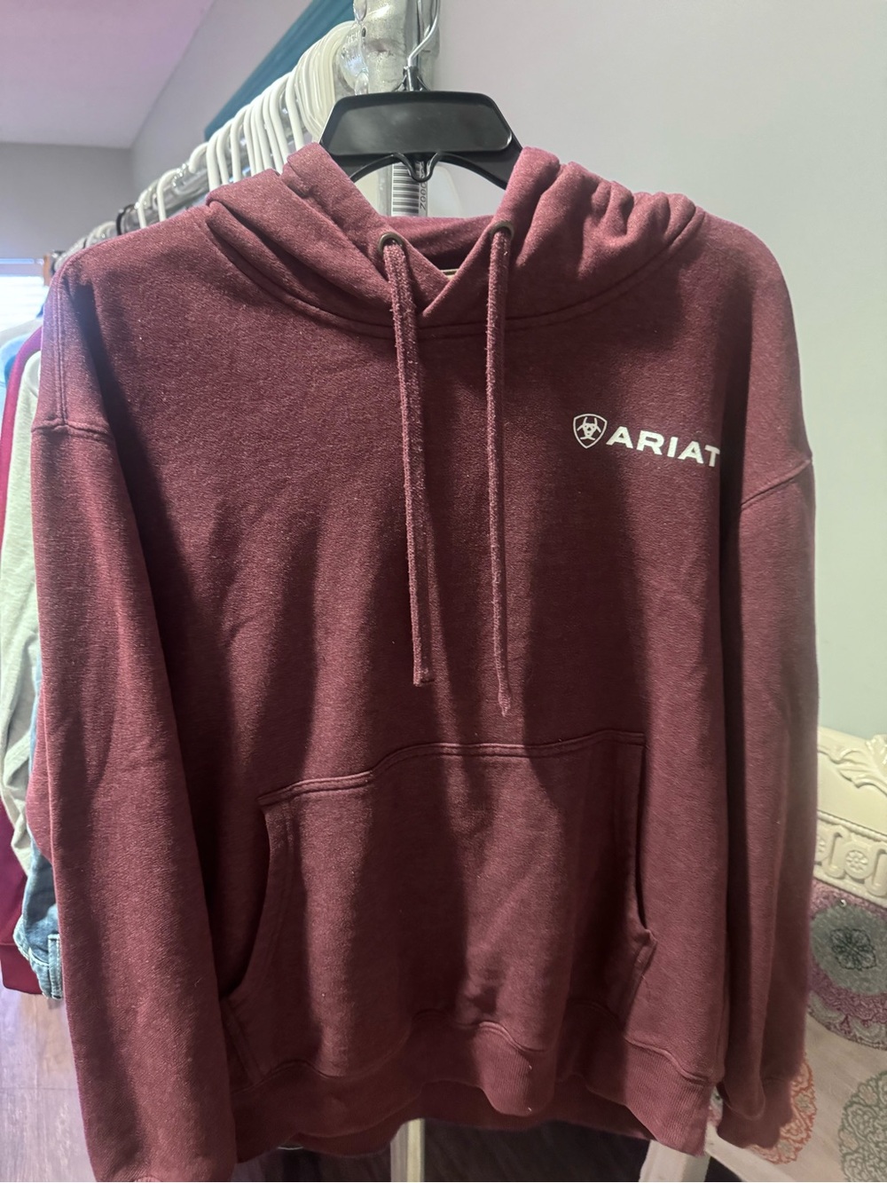Ariat Men's Burgundy Pullover Hoodie